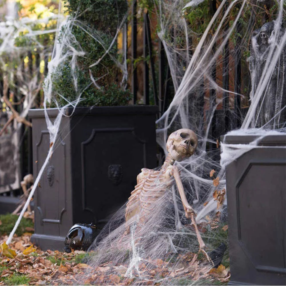 Stretchy Halloween Spider Web Decor