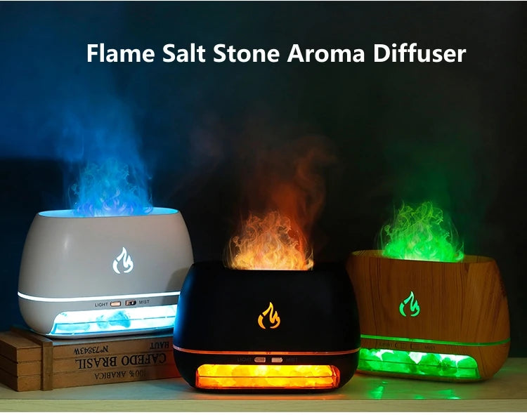 Mini 3D Flame Aroma Diffuser