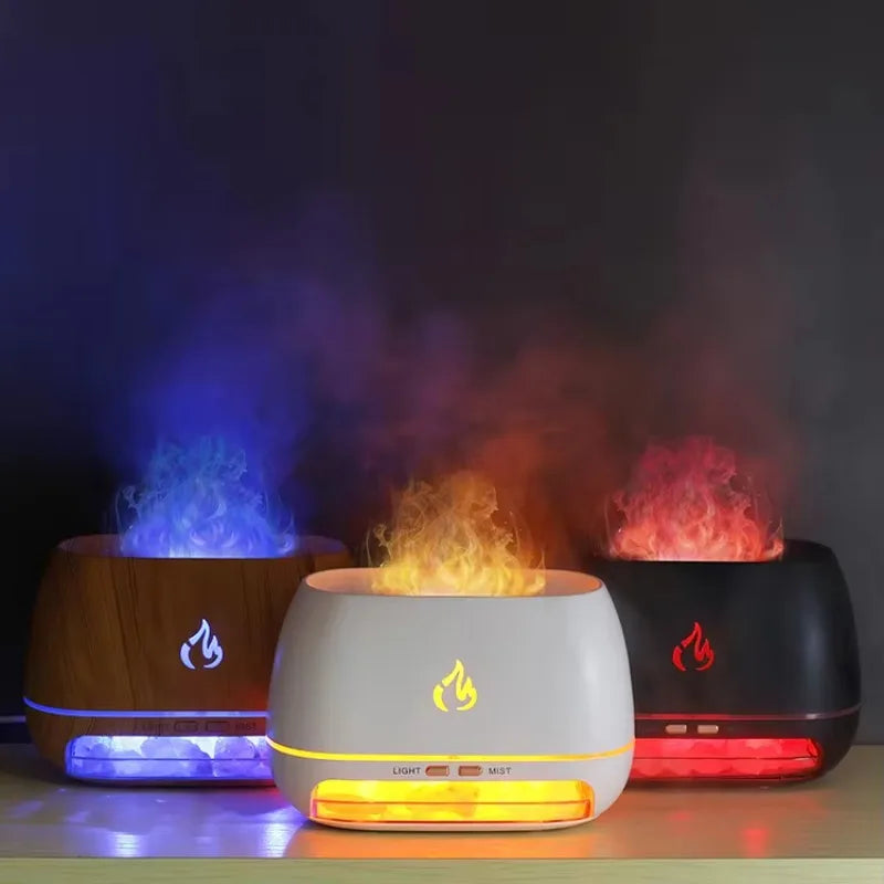 Mini 3D Flame Aroma Diffuser