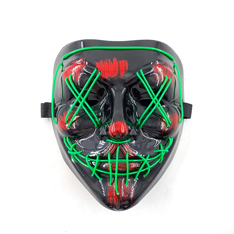 Wireless Scary Glowing Purge Mask