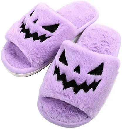 Pumpkin Furry Comfort Slippers